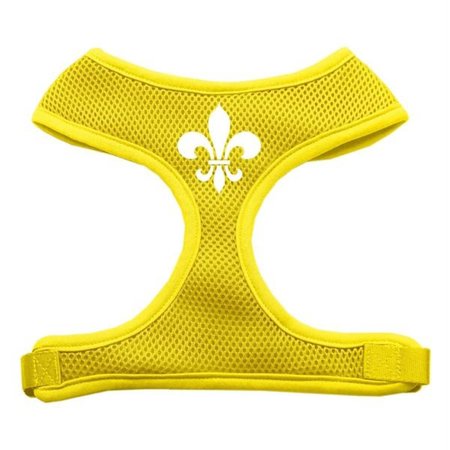 UNCONDITIONAL LOVE Fleur de Lis Design Soft Mesh Harnesses Yellow Small UN814225